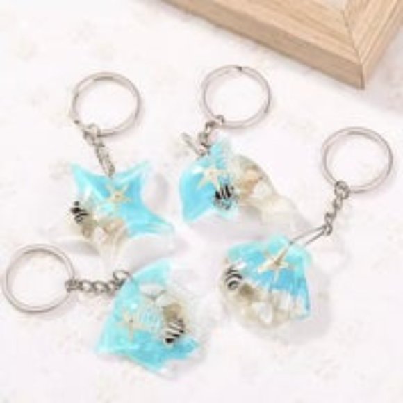 Seashell Ocean Keychain - Picture 2 of 3